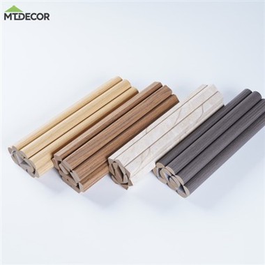 Tambour Wandpaneele in MDF-Holzoptik
